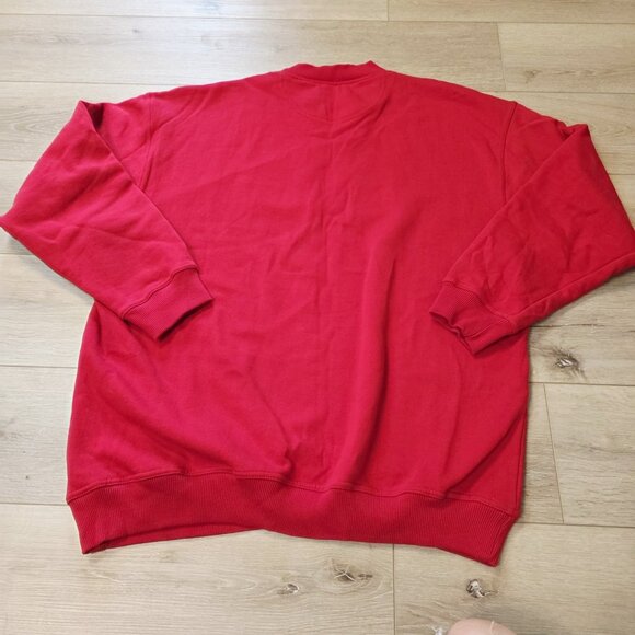 Ohio State Buckeyes Embroider Oversize Red Sweatshirt Crable Sports Sz XL READ - Picture 6 of 6